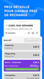 Chargeprice : bornes et prix screenshot