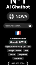 Chatbot IA français - Nova screenshot