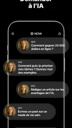 Chatbot IA français - Nova screenshot