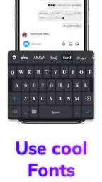 Clavier de police caractères screenshot