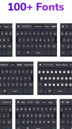 Clavier de police caractères screenshot