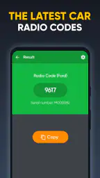 Code autoradio du générateur screenshot