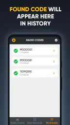 Code autoradio du générateur screenshot