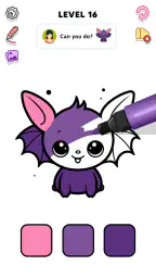 Coloring Page ASMR Drawing screenshot