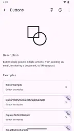 Compose Material Catalog screenshot