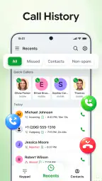 Contacts - Phone Calls, Home screenshot