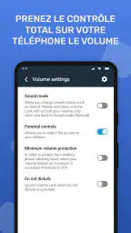 Contrôle du volume et profil screenshot