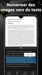 Conversion d'image en texte screenshot