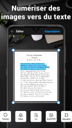 Conversion d'image en texte screenshot