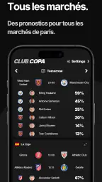 COPA : Pronostics football screenshot