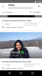 Couchsurfing Travel App screenshot
