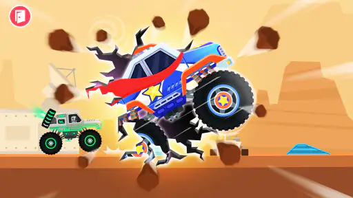 Course monster trucks enfants screenshot