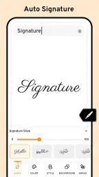 Créateur de Signature screenshot