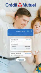 Crédit Mutuel, Banque en ligne screenshot