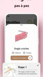 Crochet pas à pas en français screenshot