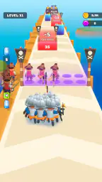 Crowd Champs: Jeu de course 3D screenshot