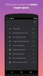 Cryptocurrency Alerting screenshot