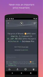 Cryptocurrency Alerting screenshot