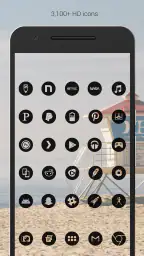 Dark Void Pro - Black Icons screenshot