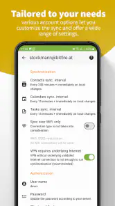 DAVx⁵ – CalDAV CardDAV WebDAV screenshot
