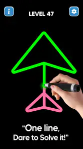 Dessin Line: pas levage Puzzle screenshot