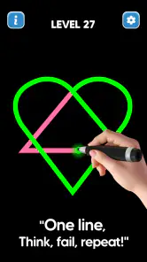 Dessin Line: pas levage Puzzle screenshot