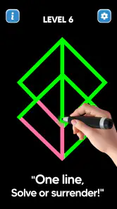 Dessin Line: pas levage Puzzle screenshot
