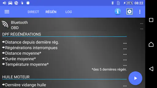 DPF Moniteur -Fiat, Alfa Romeo screenshot