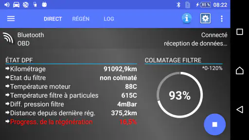 DPF Moniteur -Fiat, Alfa Romeo screenshot