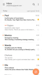 E-mail screenshot