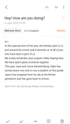 E-mail screenshot