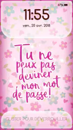 Écran de Verrouillage Fille screenshot