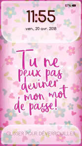 Écran de Verrouillage Fille screenshot