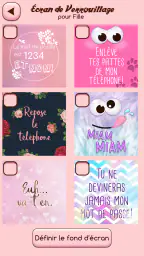 Écran de Verrouillage Fille screenshot