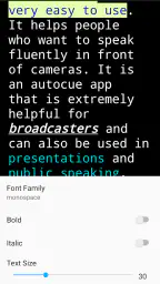 Elegant Teleprompter Pro screenshot