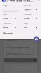 Epson Print Enabler screenshot