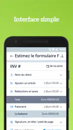 Facture et reçu et Estimation screenshot
