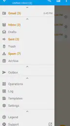 FairEmail, privacy aware email screenshot