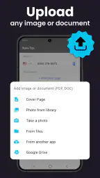 FAX app: envoyer un fax screenshot