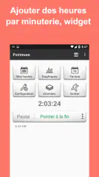 Feuille temps - Heures travail screenshot