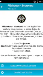 Fléchettes - Score screenshot