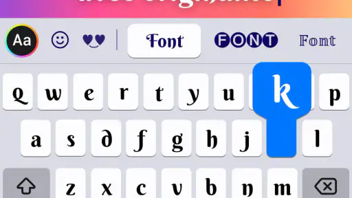 Fonts: Clavier à Écriture screenshot