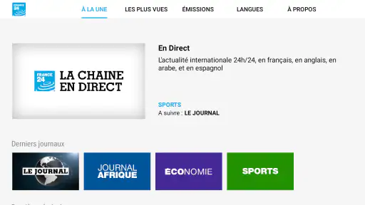 FRANCE 24 - Android TV screenshot