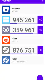 FreeOTP Authenticator screenshot