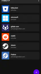 FreeOTP Authenticator screenshot