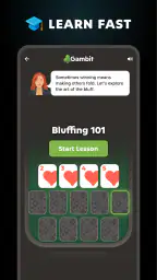 Gambit -  Play and Learn Poker screenshot