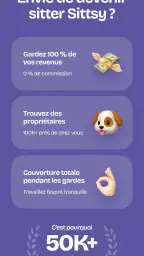 Garde d’animaux fiable Sittsy screenshot