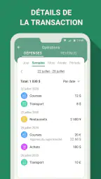 Gestion budget - dépenses screenshot