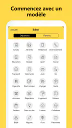 Gestion budget et dépenses screenshot
