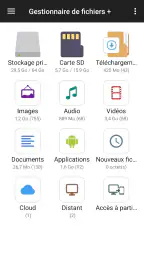 Gestionnaire de fichiers screenshot
